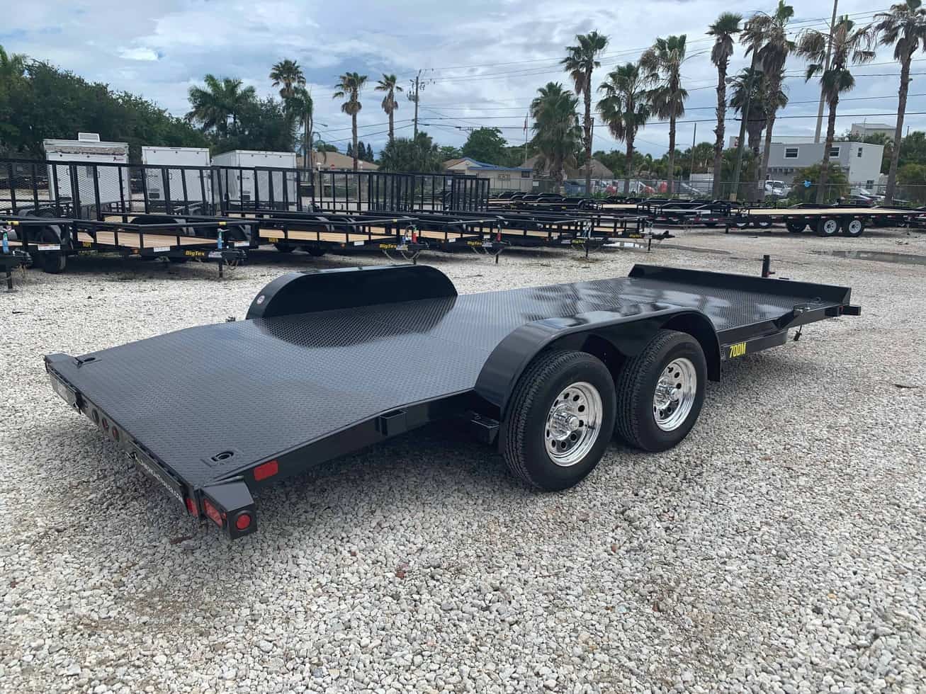 Big Tex 7×18 STEEL Deck Car Trailer 70DM-18 - Image 3