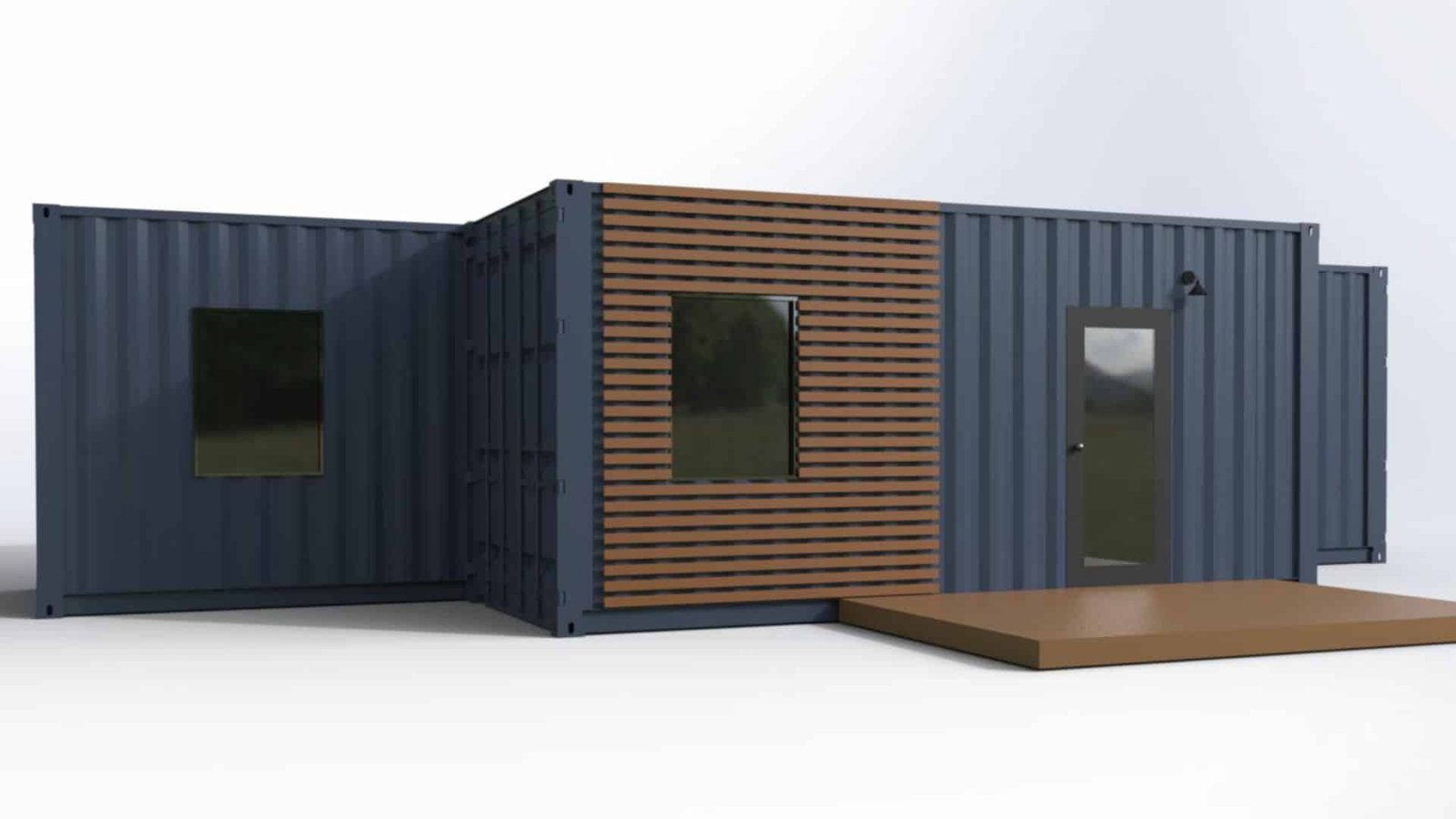 The Luke | 1 Bedroom Shipping Container Home | 40FT + 20FT Luxury Container House - Image 9