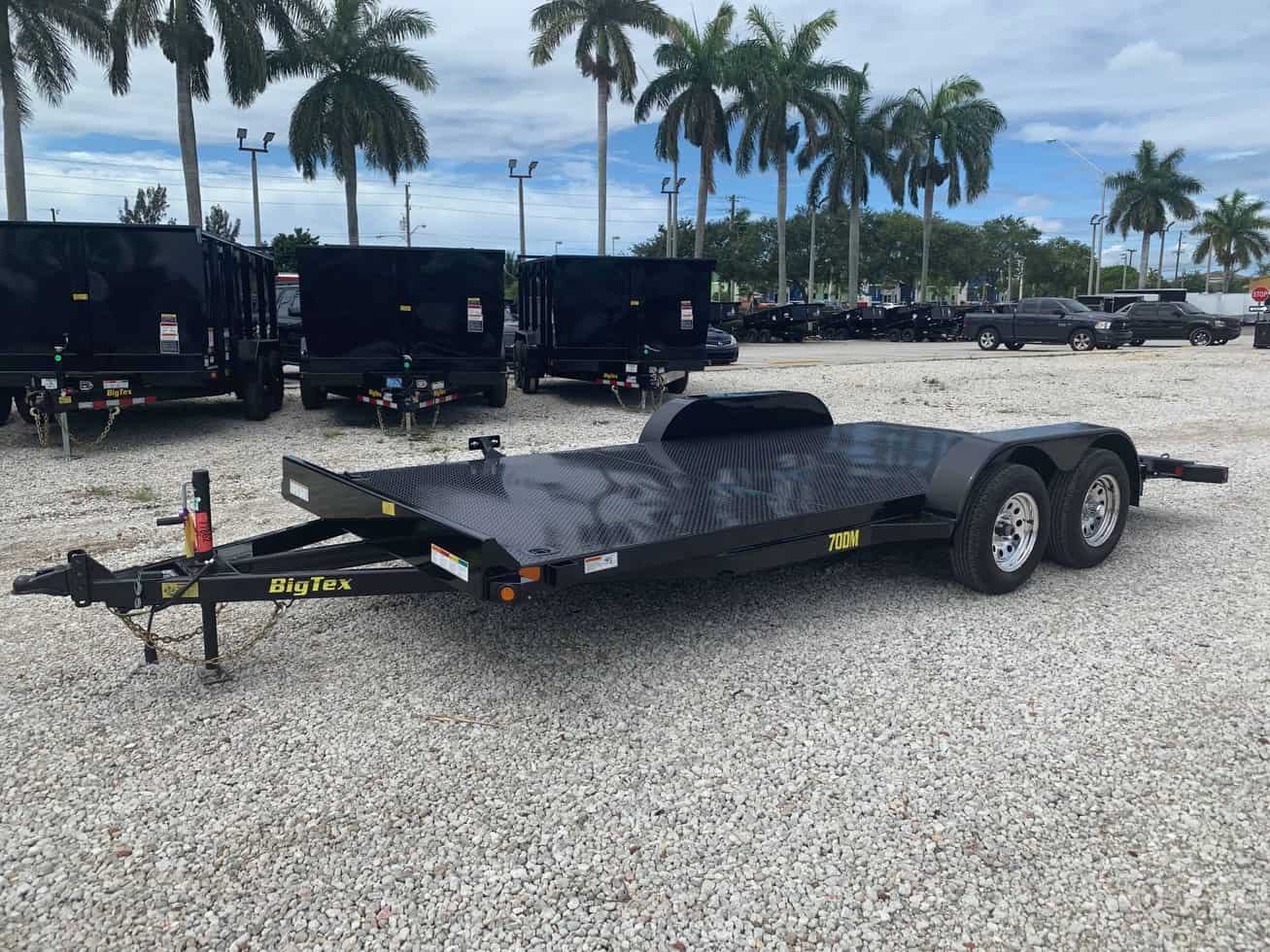Big Tex 7×18 STEEL Deck Car Trailer 70DM-18